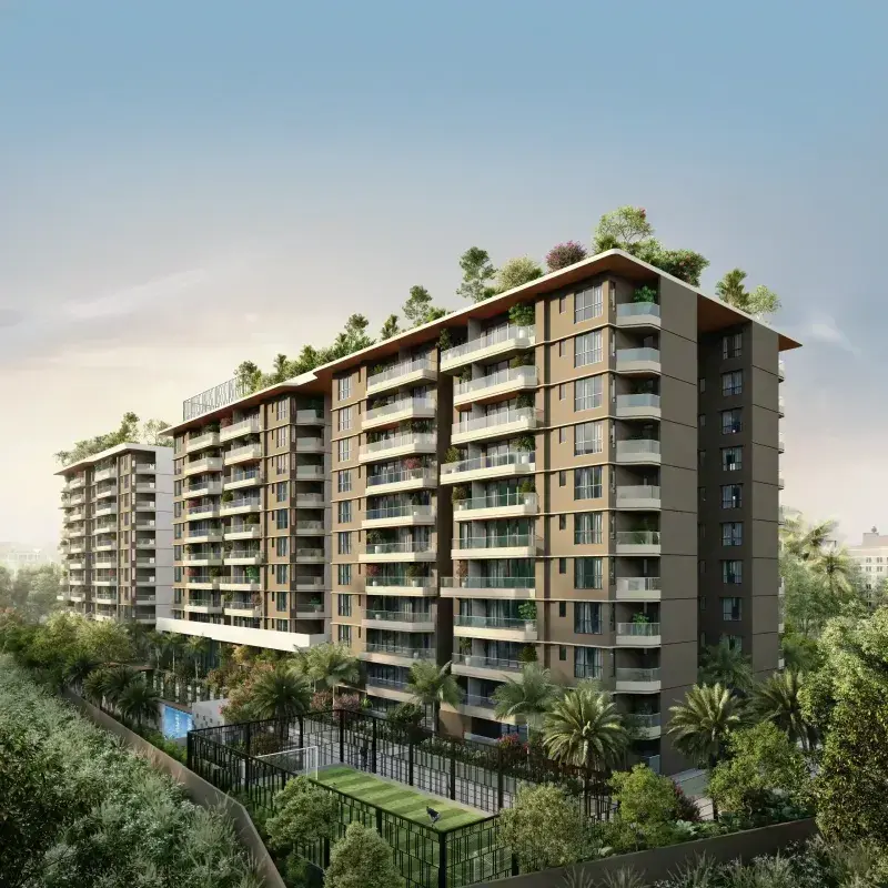 Clubhouse aerial garden